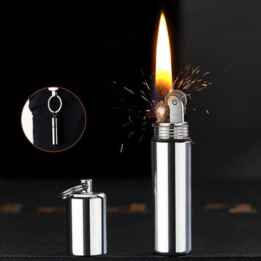 Windproof Keychain Lighter – Compact & Adventure Ready - InspiredGrabs.com